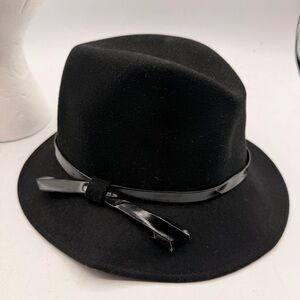 Soprattutto Black Wool Felt Hat Made in Italy – 57 cm